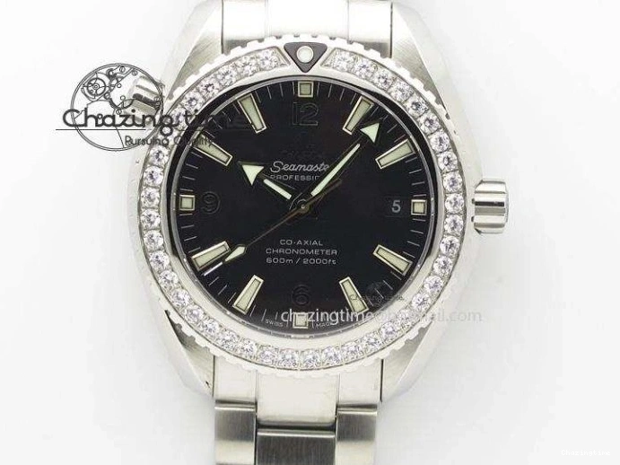 0318 HighQuality Constellation 131.33.41.21.03.001 YG TW Best Edition Black Dial On Gummy Strap A 7871